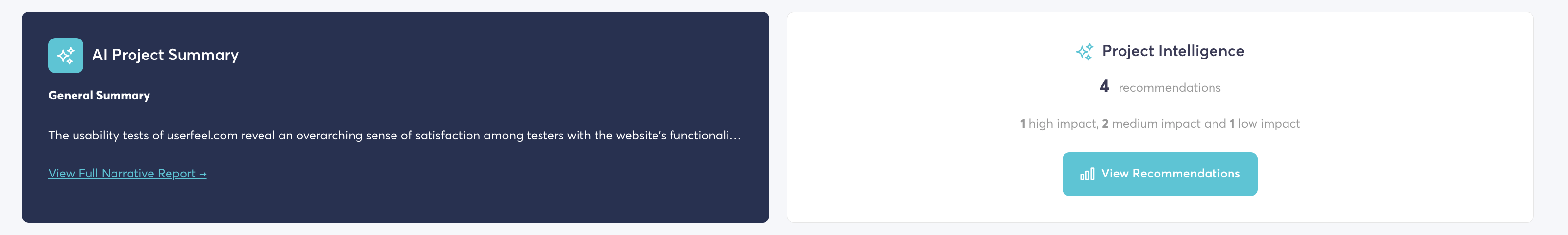 AI-powered insights dashboard highlighting key user moments
