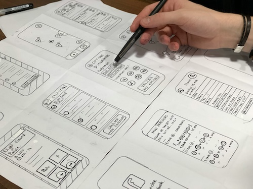 UX Design Sketches