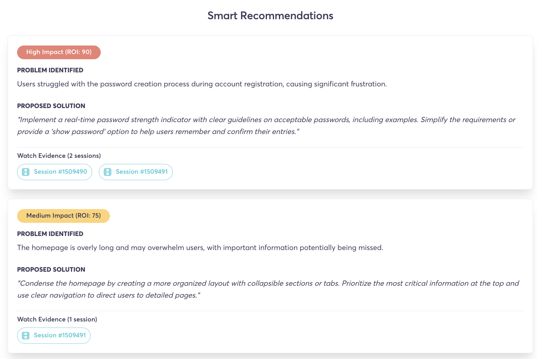 AI Smart Recommendations