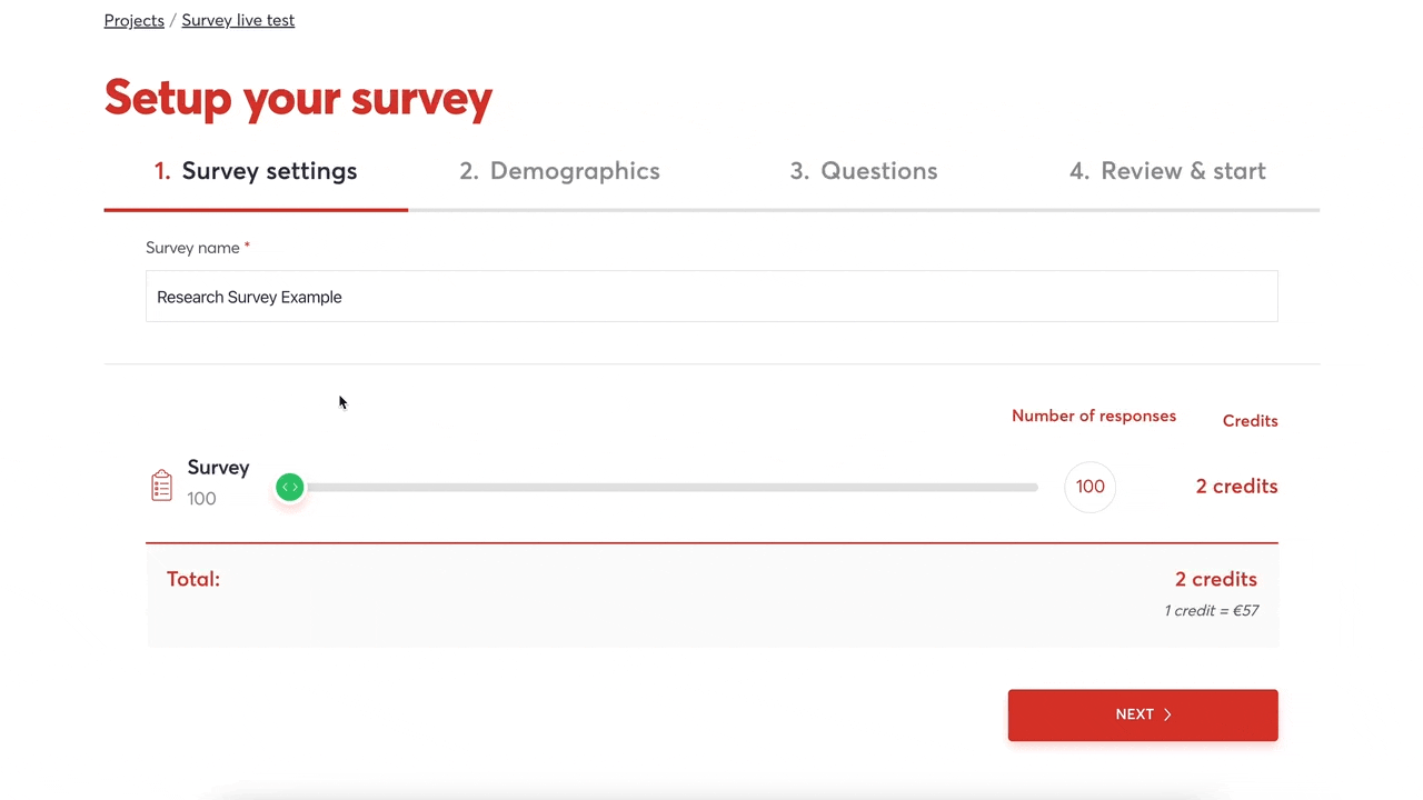Survey service